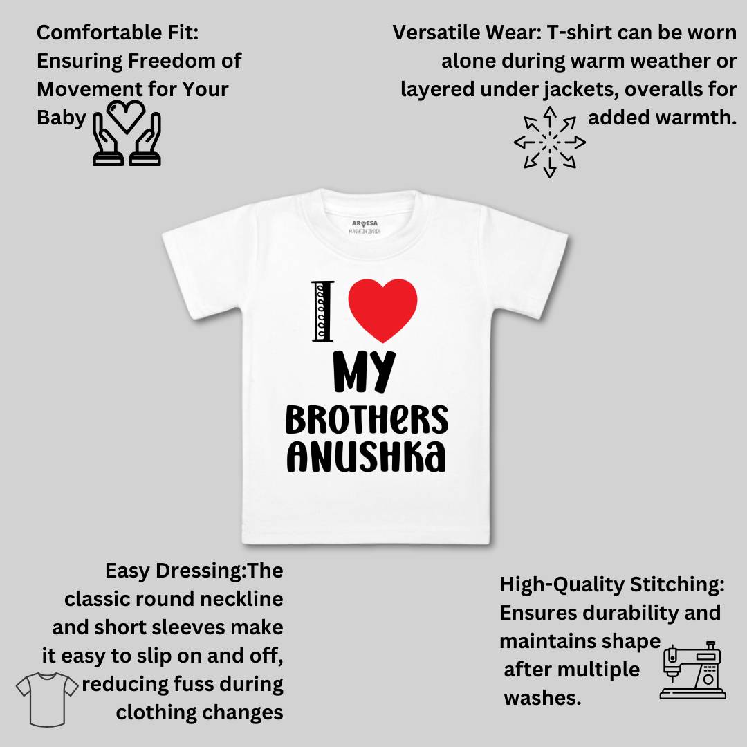 Arvesa I love My Brother Baby Boy & Girl Dress