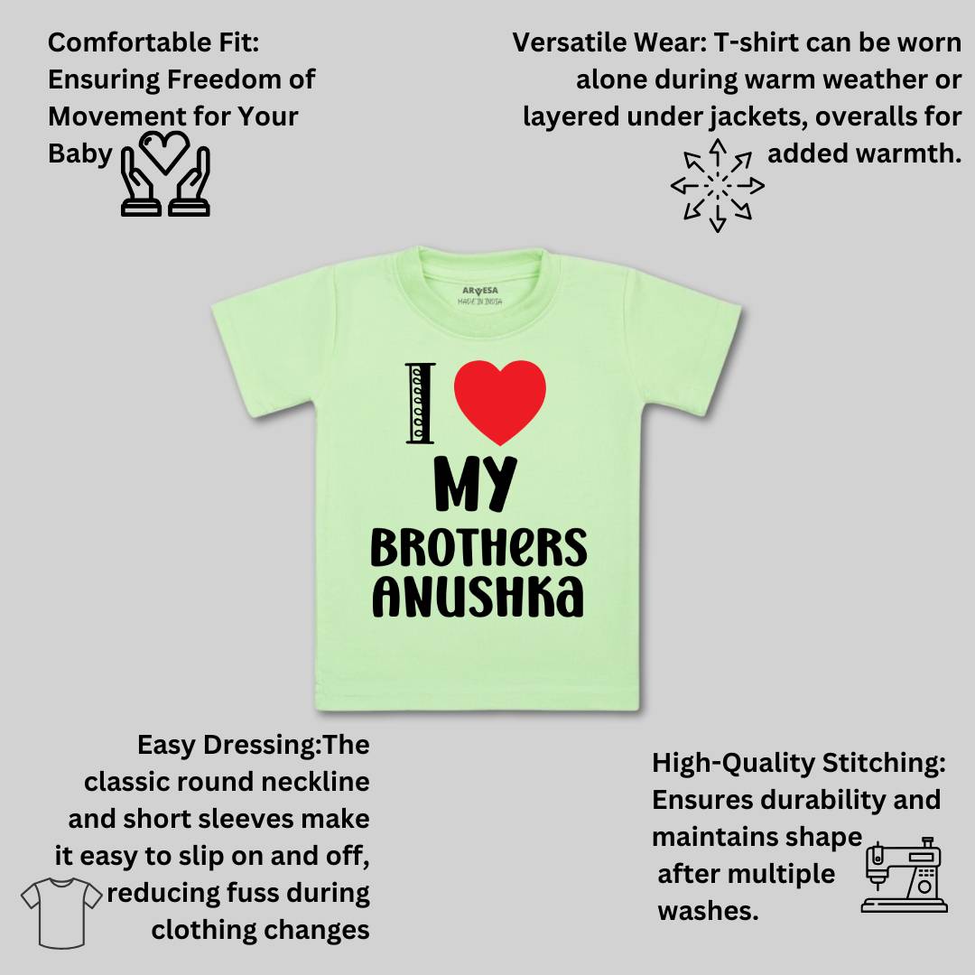 Arvesa I love My Brother Baby Boy & Girl Dress
