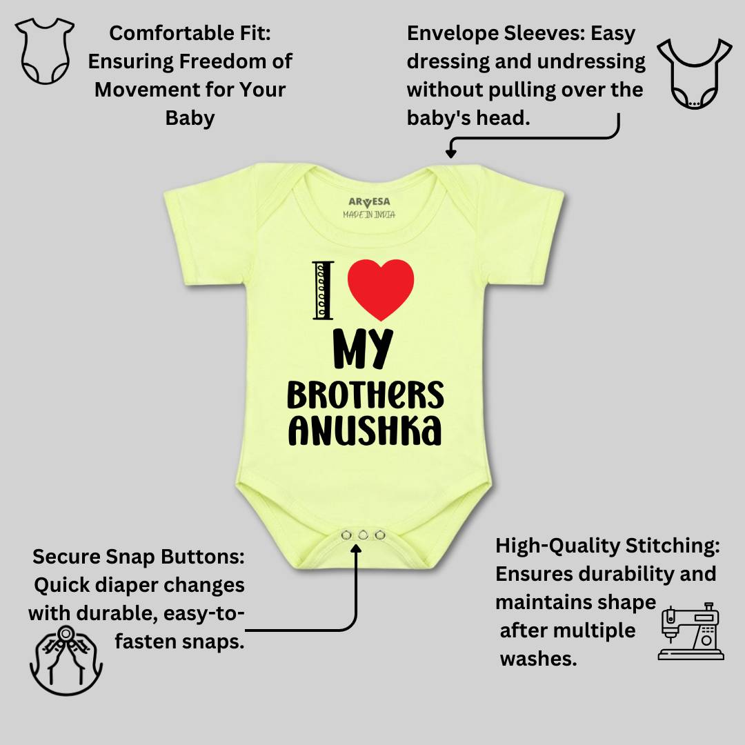 Arvesa I love My Brother Baby Boy & Girl Dress