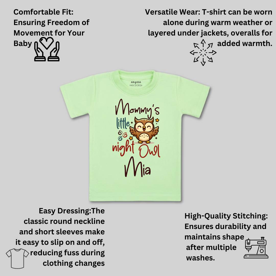 Arvesa Mommy Little Night Owl Baby Boy & Girl Dress
