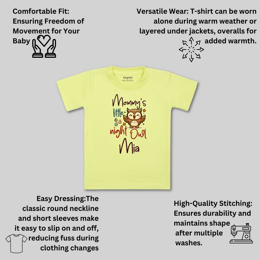 Arvesa Mommy Little Night Owl Baby Boy & Girl Dress