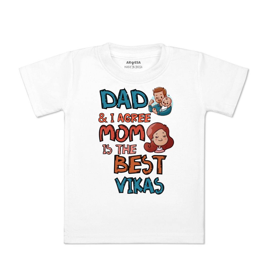 Arvesa Daddy & I Agree Mommy Is Best Baby Boy & Girl Dress