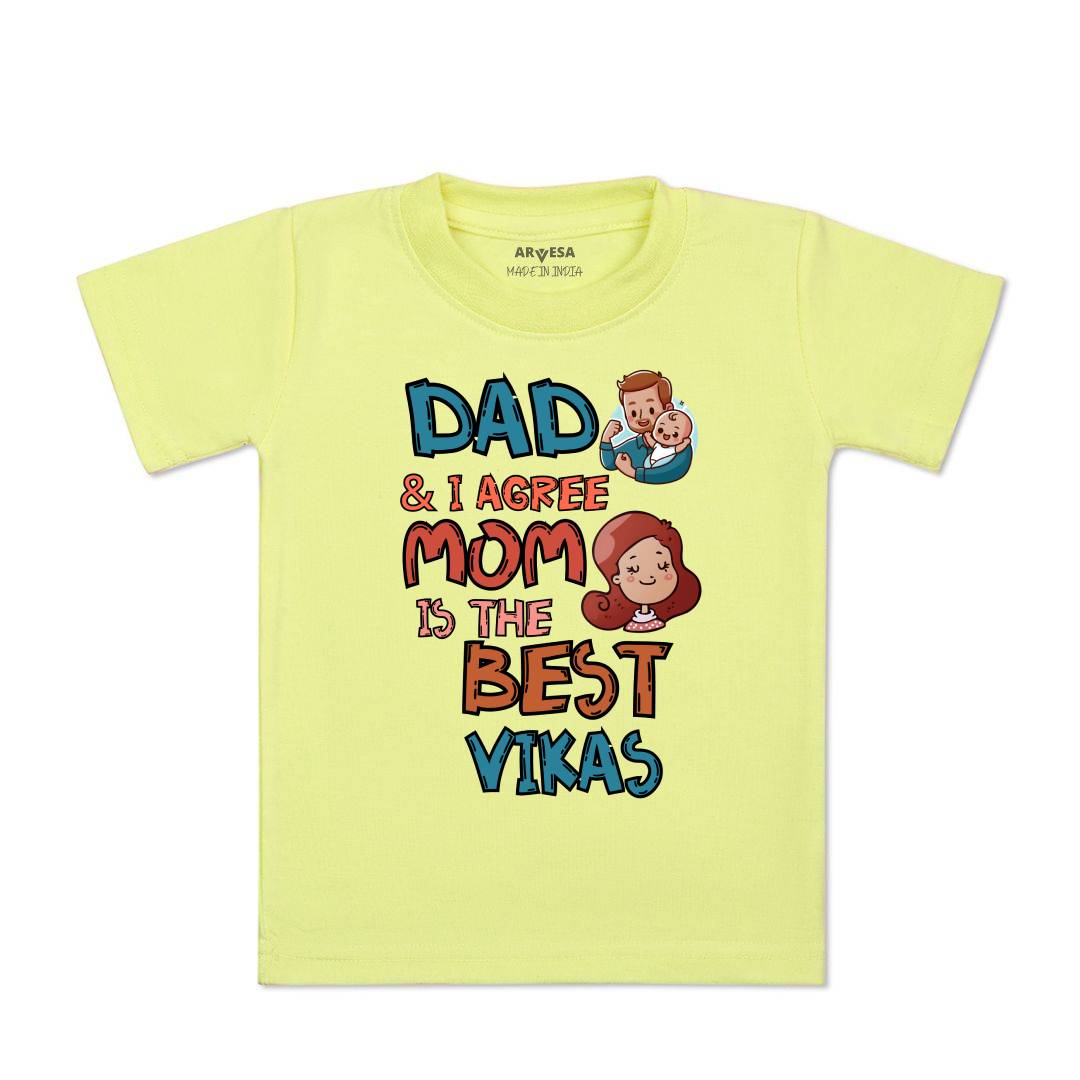 Arvesa Daddy & I Agree Mommy Is Best Baby Boy & Girl Dress