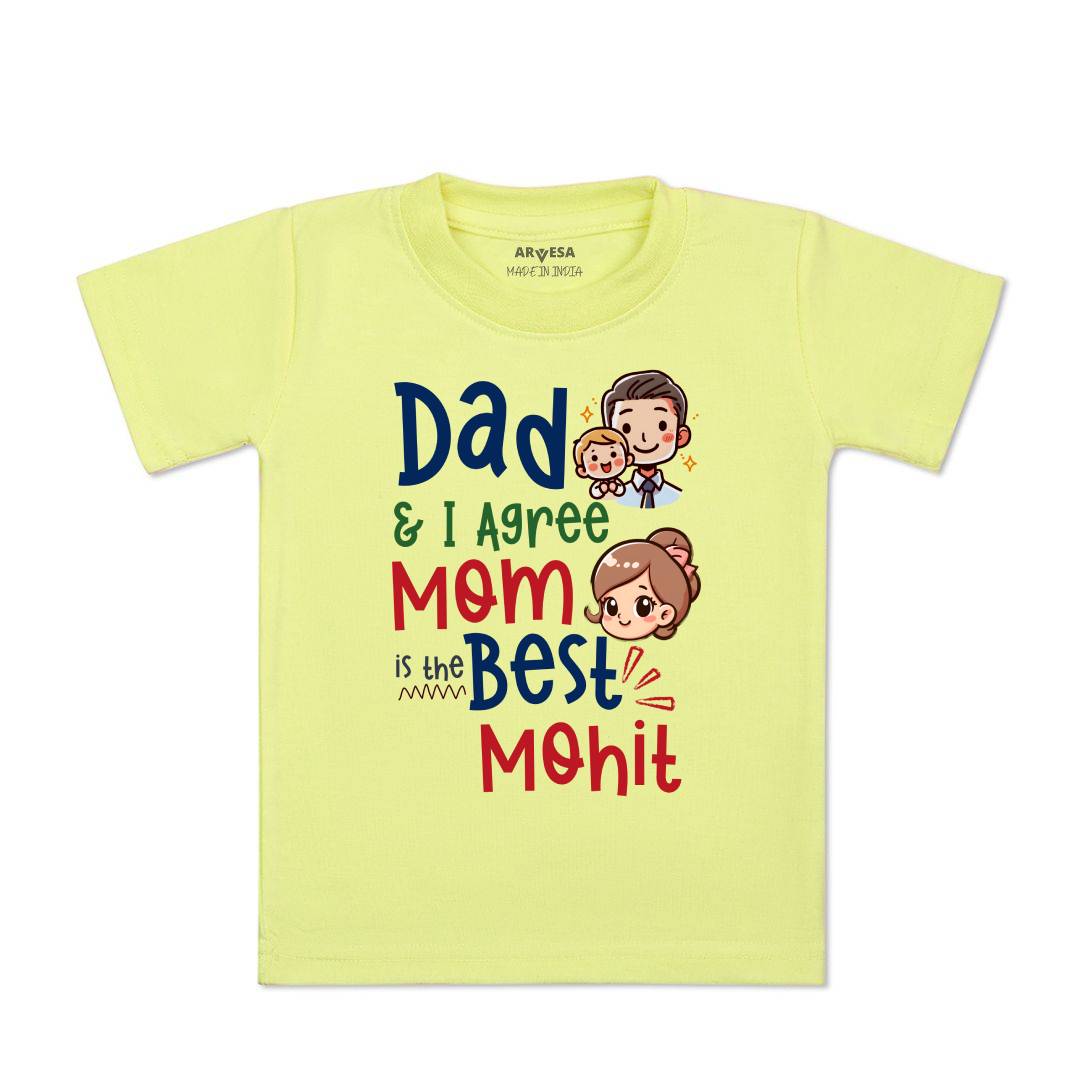 Arvesa Daddy & I Agree Mommy Is Best Baby Boy & Girl Dress