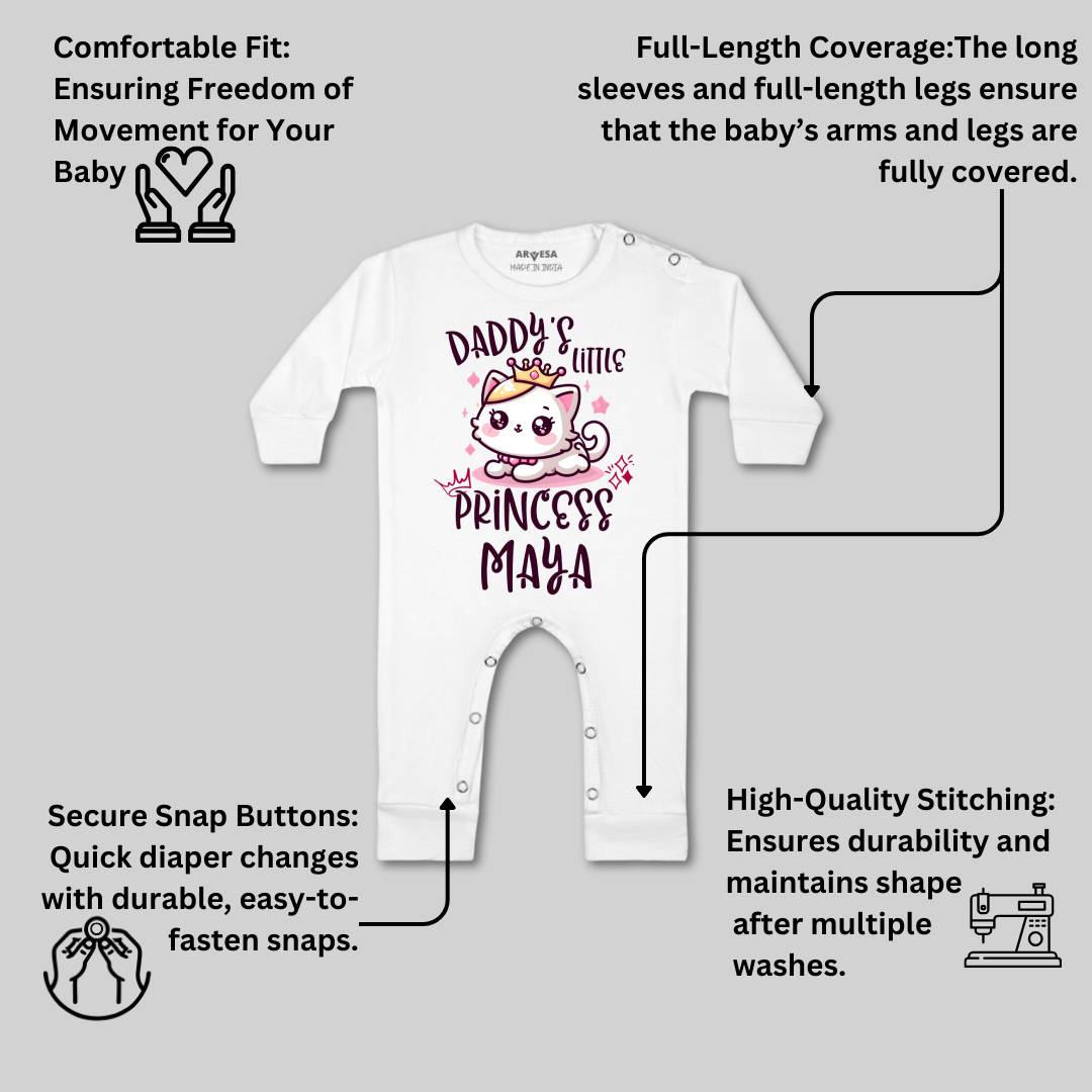 Arvesa Daddy Little Princess Baby Boy & Girl Dress