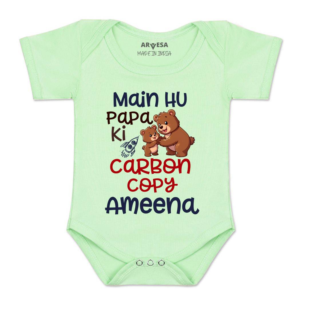 Arvesa Mai Hu Papa Ki Carbon Copy Baby Boy & Girl Dress