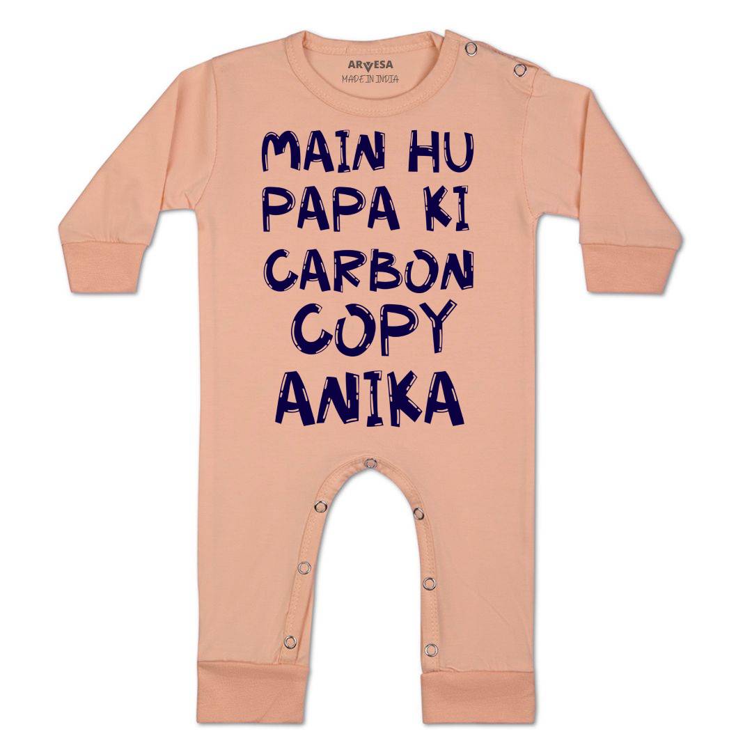 Arvesa Mai Hu Papa Ki Carbon Copy Baby Boy & Girl Dress
