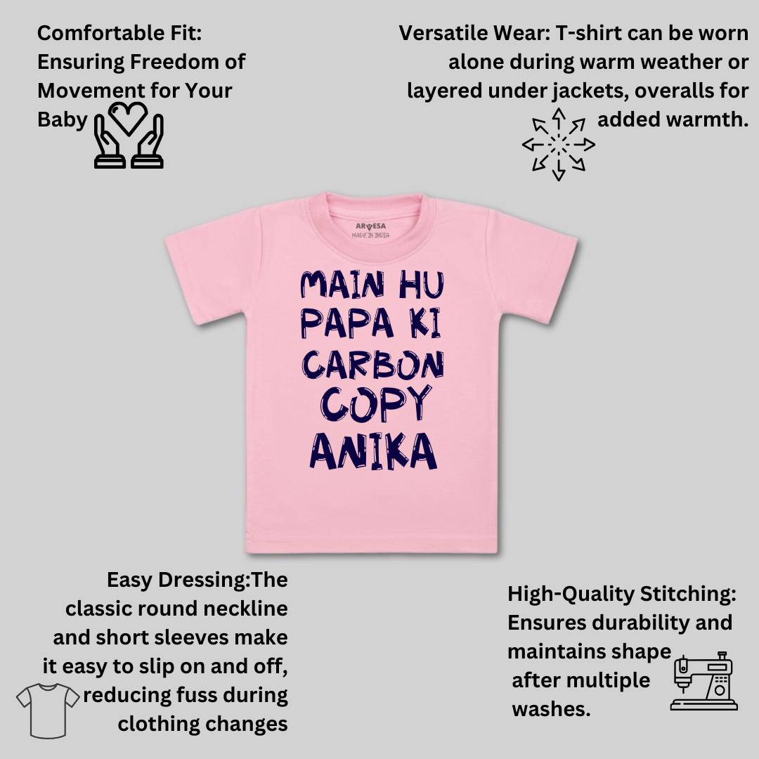 Arvesa Mai Hu Papa Ki Carbon Copy Baby Boy & Girl Dress
