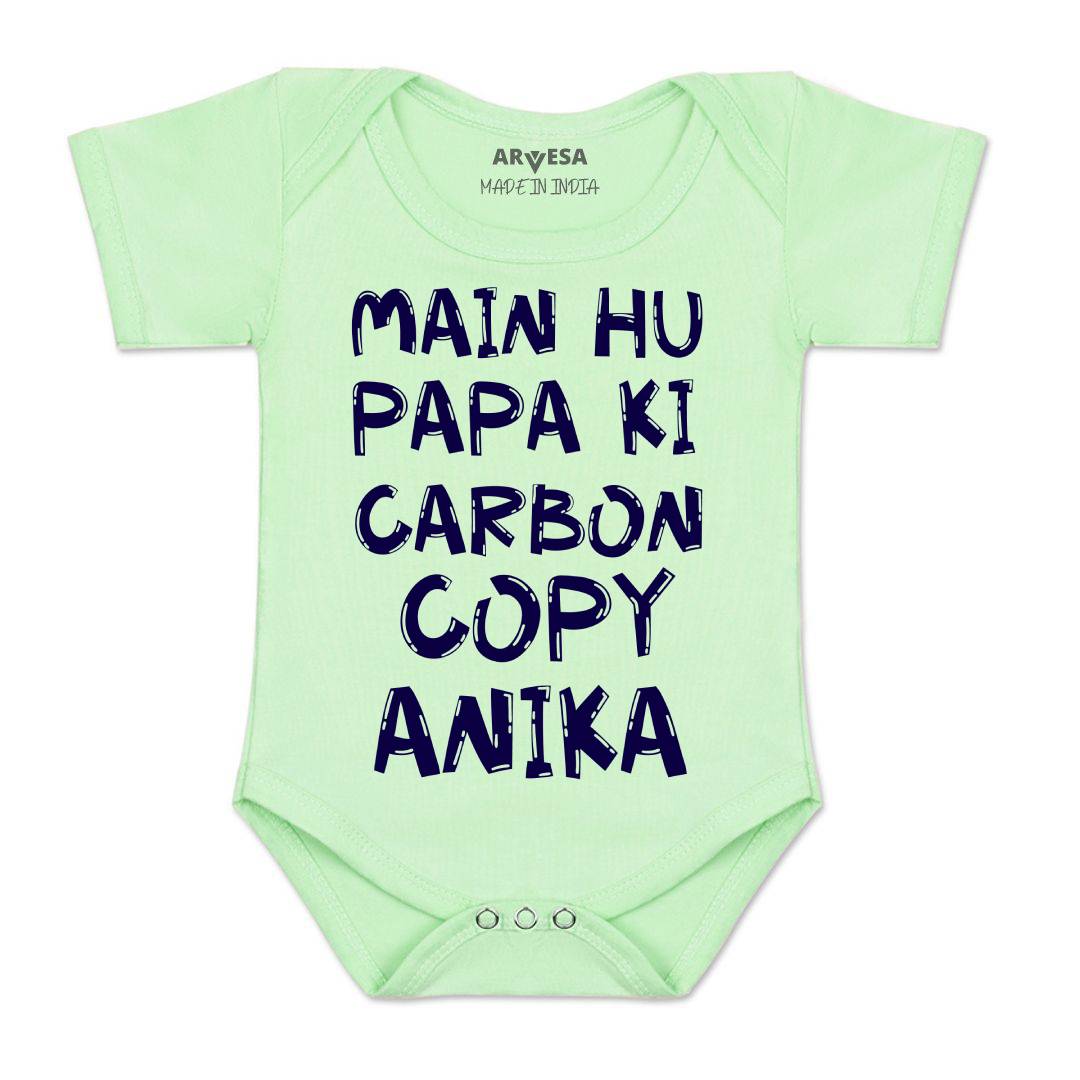 Arvesa Mai Hu Papa Ki Carbon Copy Baby Boy & Girl Dress
