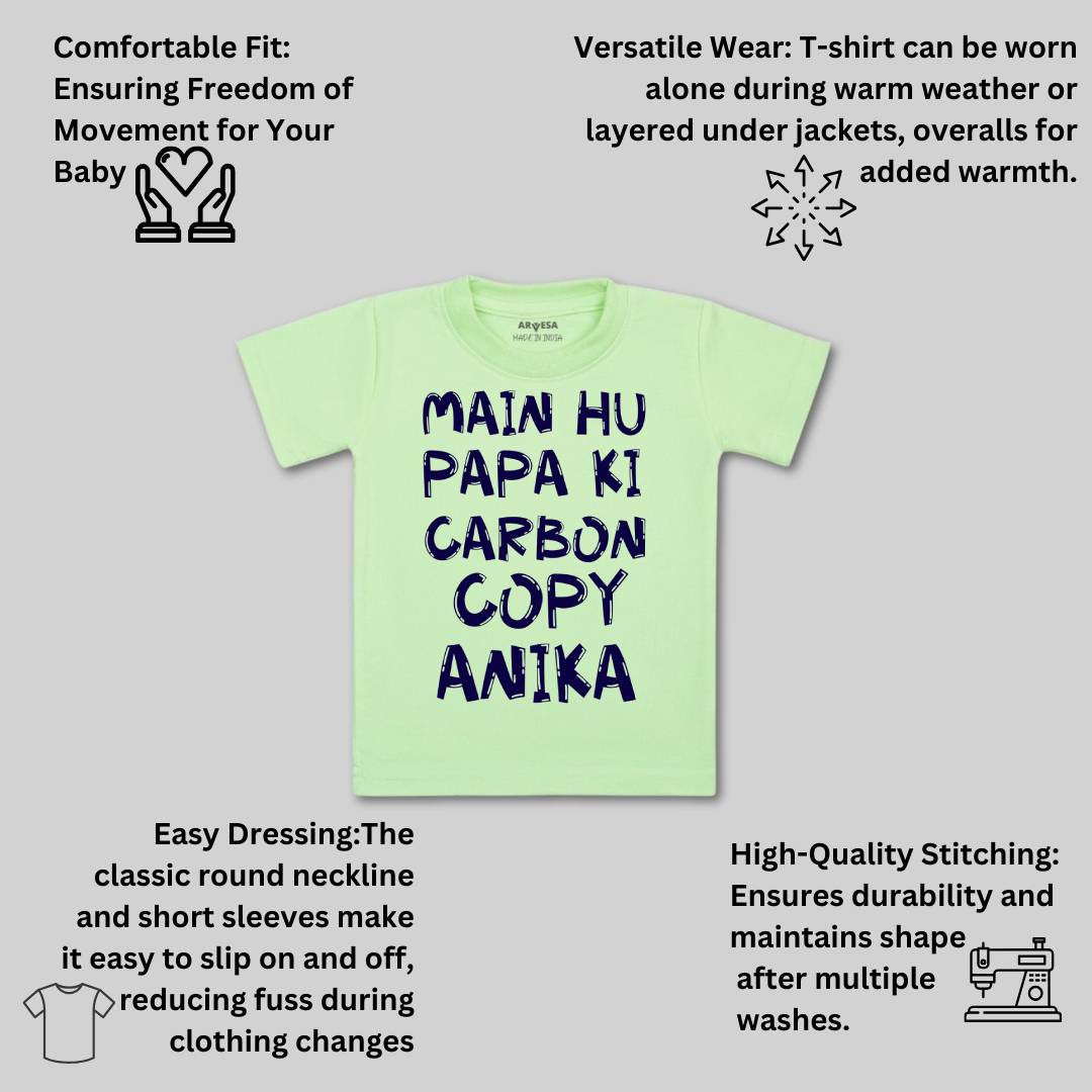 Arvesa Mai Hu Papa Ki Carbon Copy Baby Boy & Girl Dress