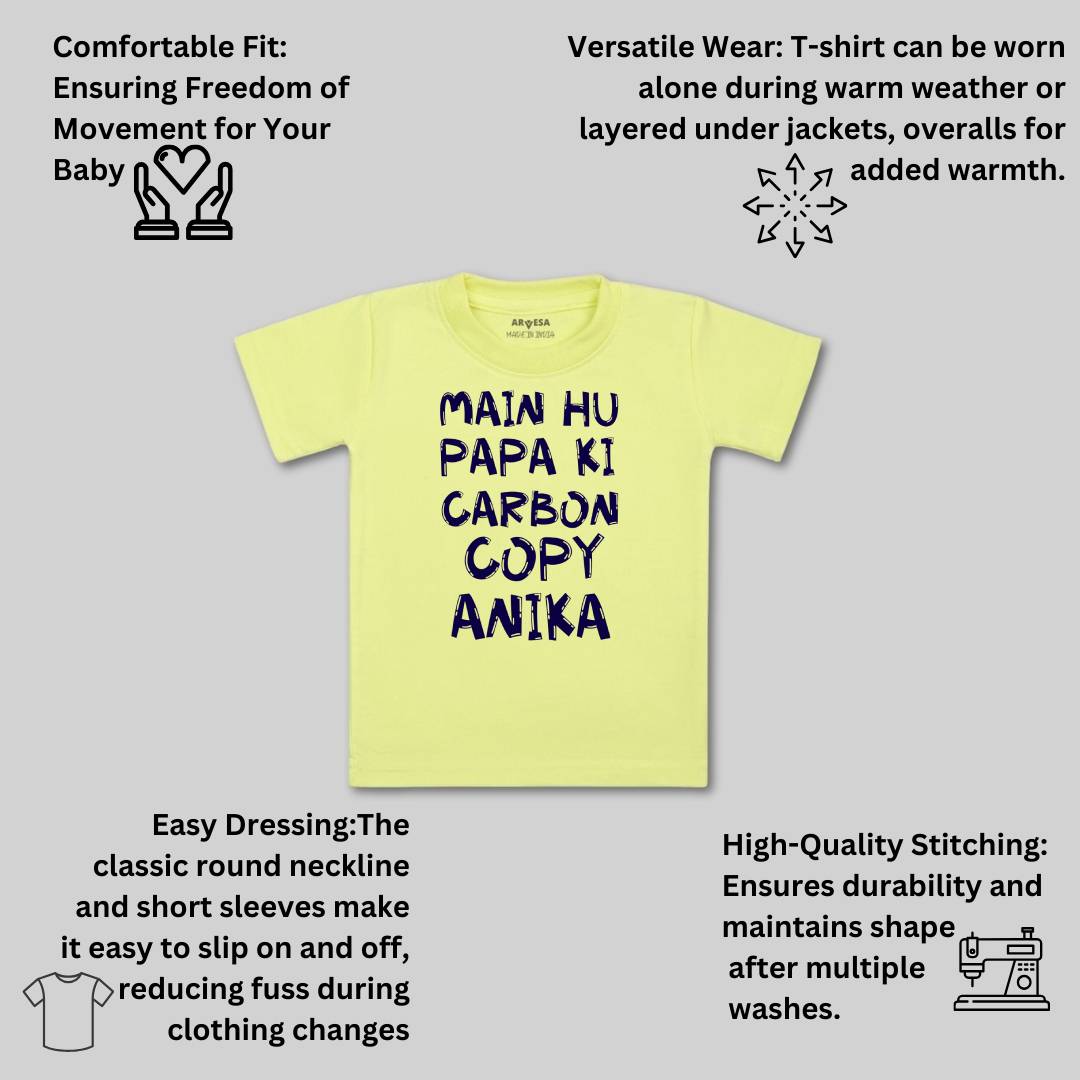 Arvesa Mai Hu Papa Ki Carbon Copy Baby Boy & Girl Dress
