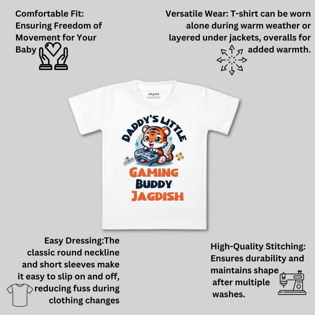 Arvesa Daddy Little Gaming Buddy Baby Boy & Girl Dress