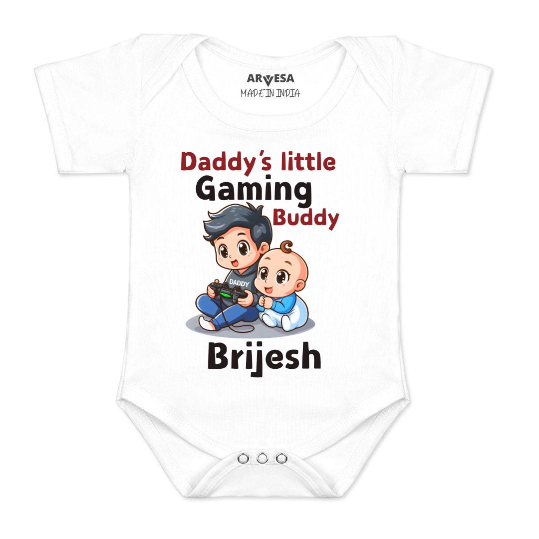 Arvesa Daddy Little Gaming Buddy Baby Boy & Girl Dress
