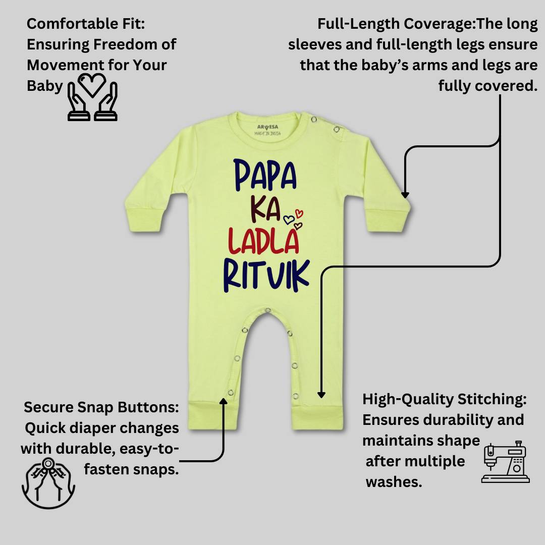 Arvesa Papa Ka Ladla Baby Boy & Girl Dress
