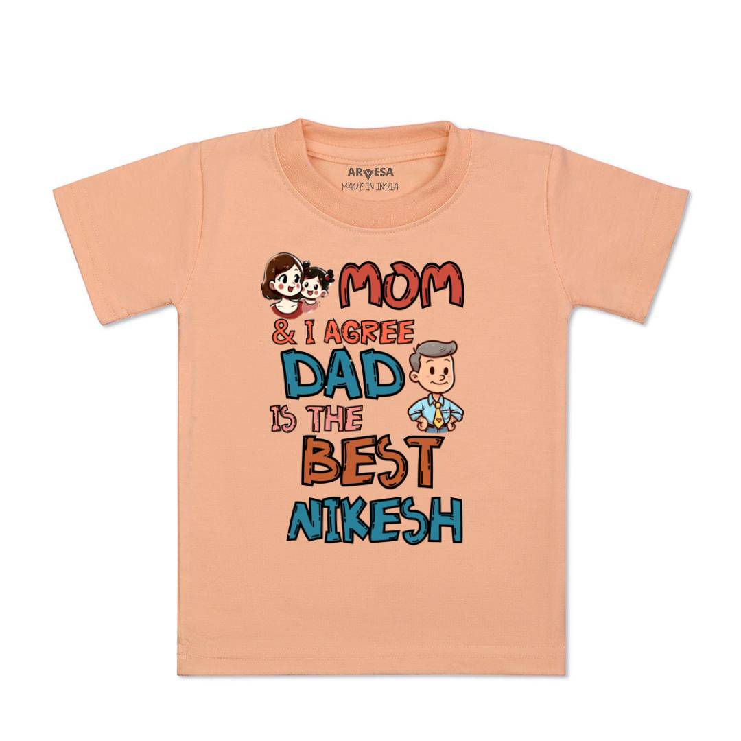 Arvesa Mom & I Agree Dad Is The Best Baby Boy & Girl Dress