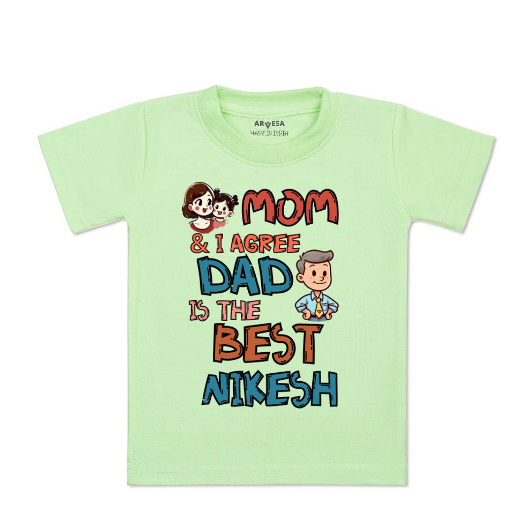 Arvesa Mom & I Agree Dad Is The Best Baby Boy & Girl Dress
