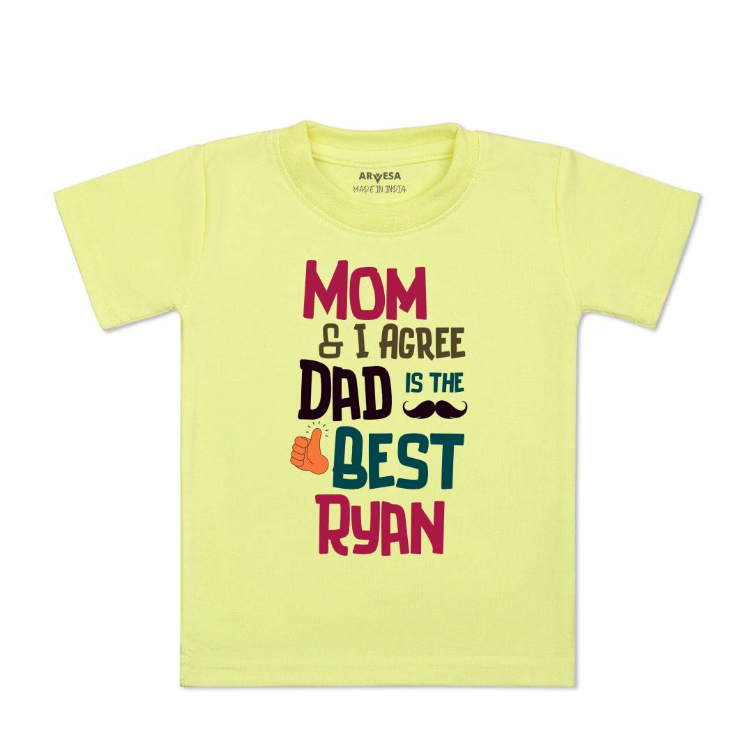Arvesa Mom & I Agree Dad Is The Best Baby Boy & Girl Dress