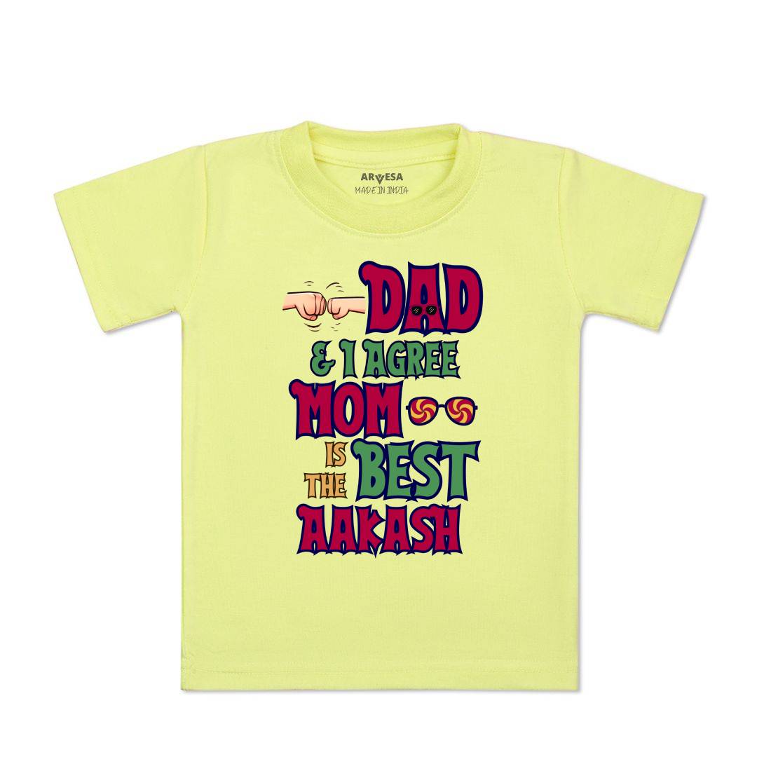 Arvesa Daddy & I Agree Mom Is Best Baby Boy & Girl Dress
