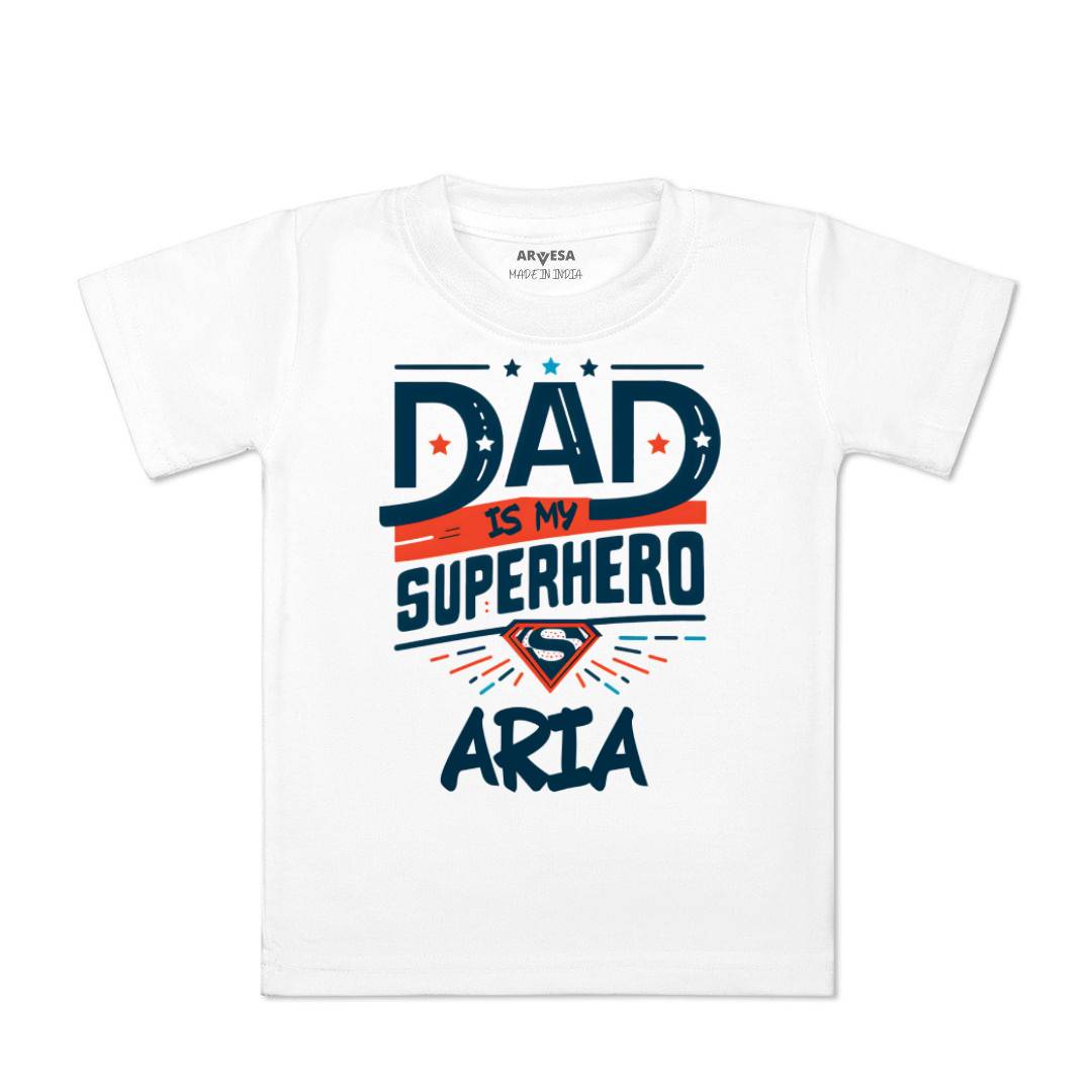 Arvesa Dad Is My Superhero Baby Boy & Girl Dress
