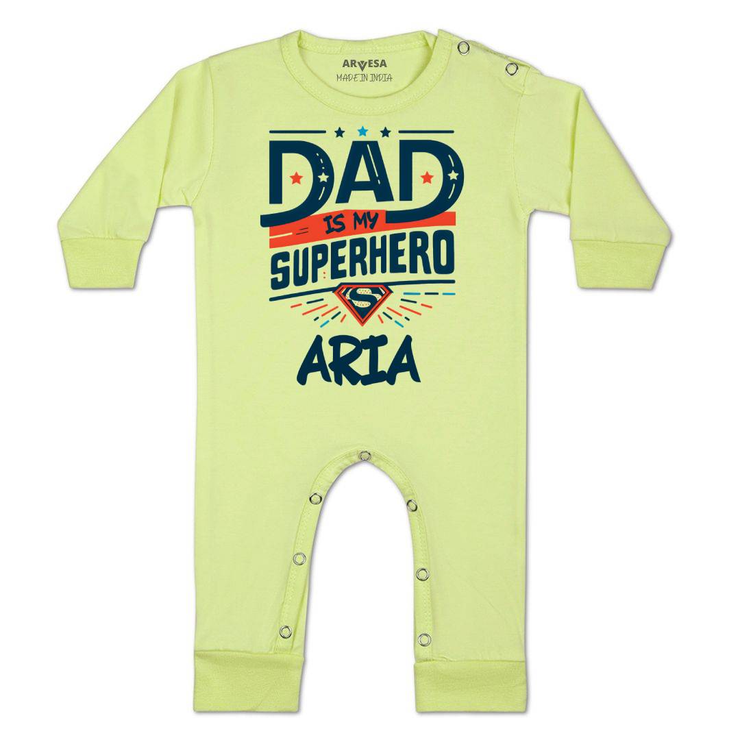 Arvesa Dad Is My Superhero Baby Boy & Girl Dress