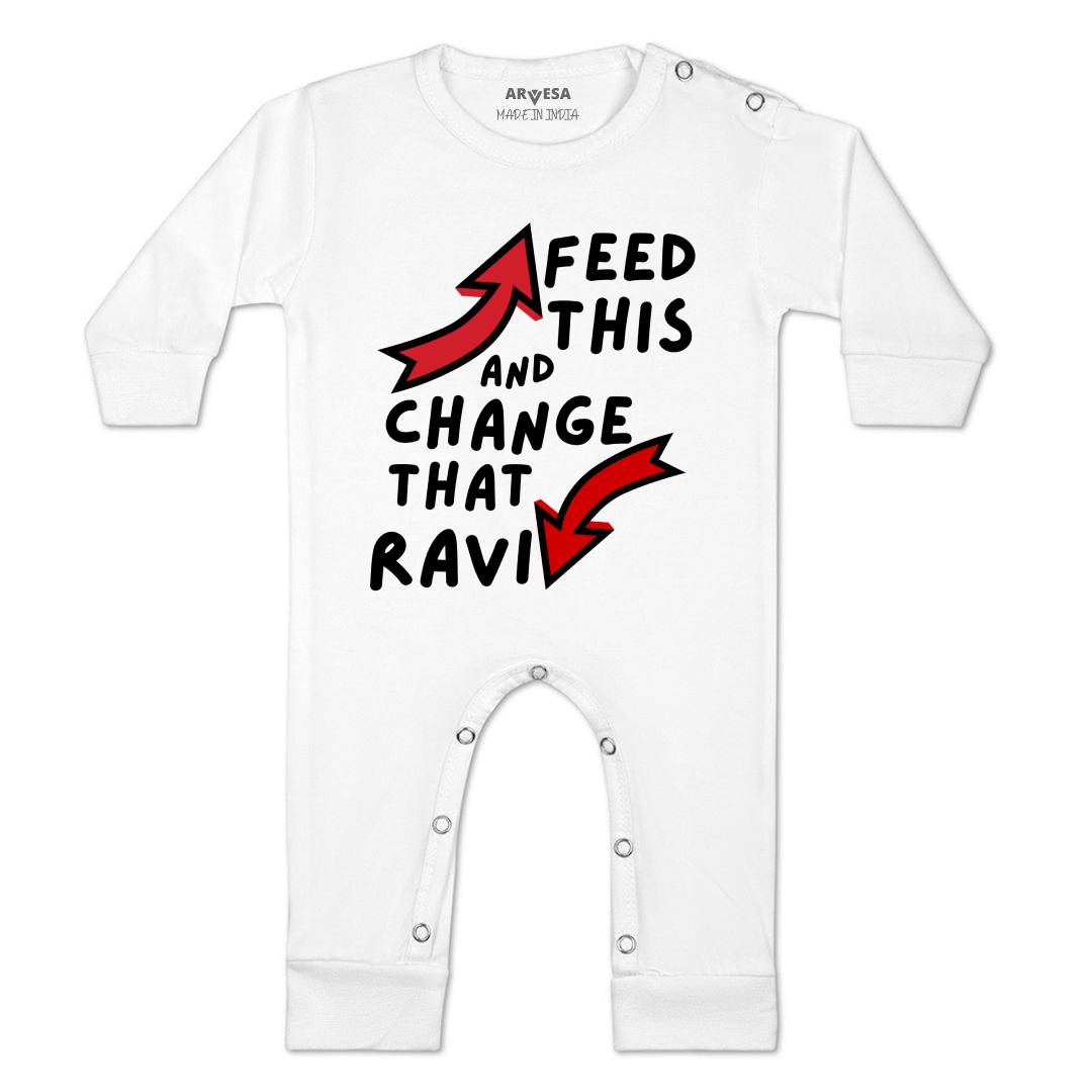 Arvesa Feed This & Change This Baby Boy & Girl Dress