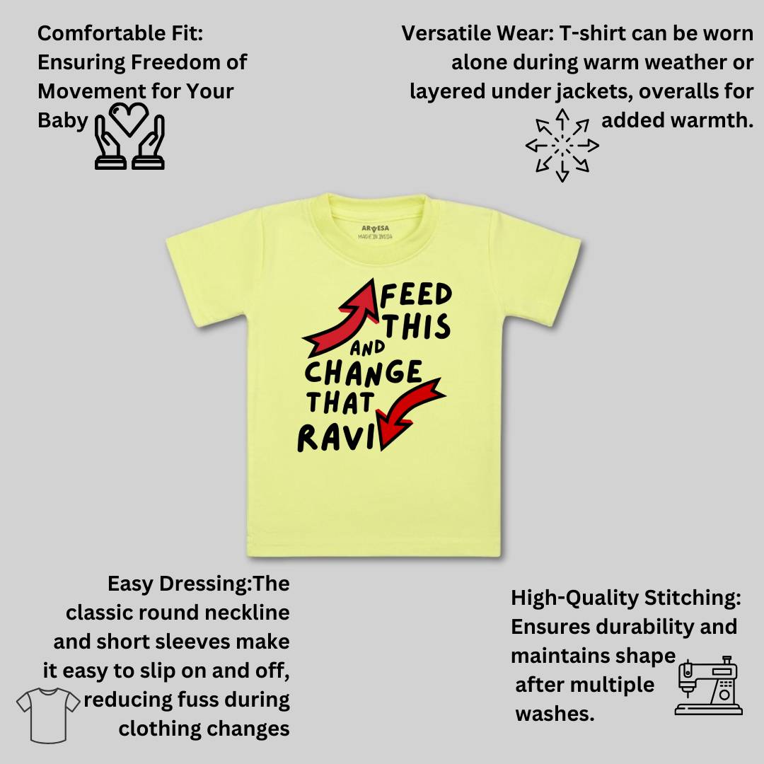 Arvesa Feed This & Change This Baby Boy & Girl Dress