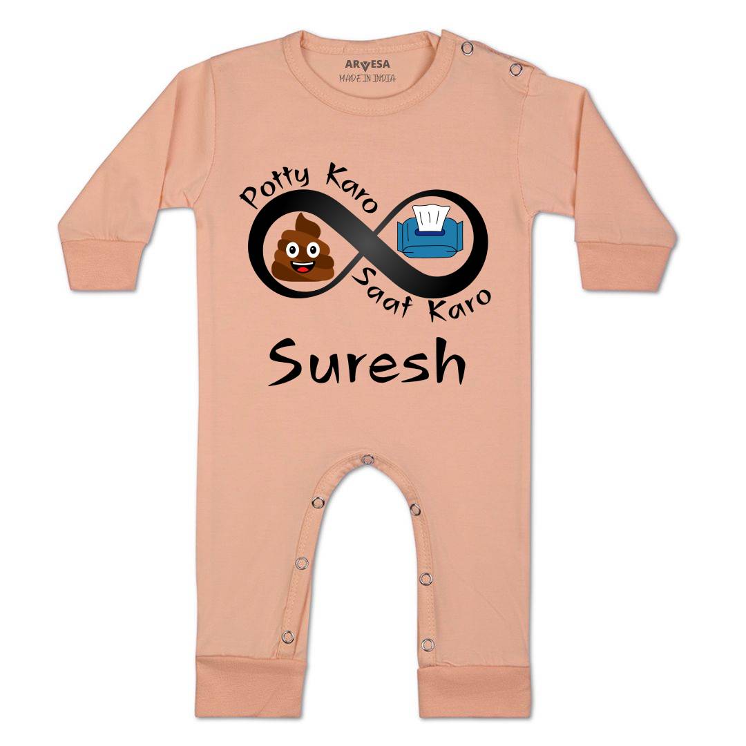Arvesa Potty Karo Saaf Karo Baby Boy & Girl Dress