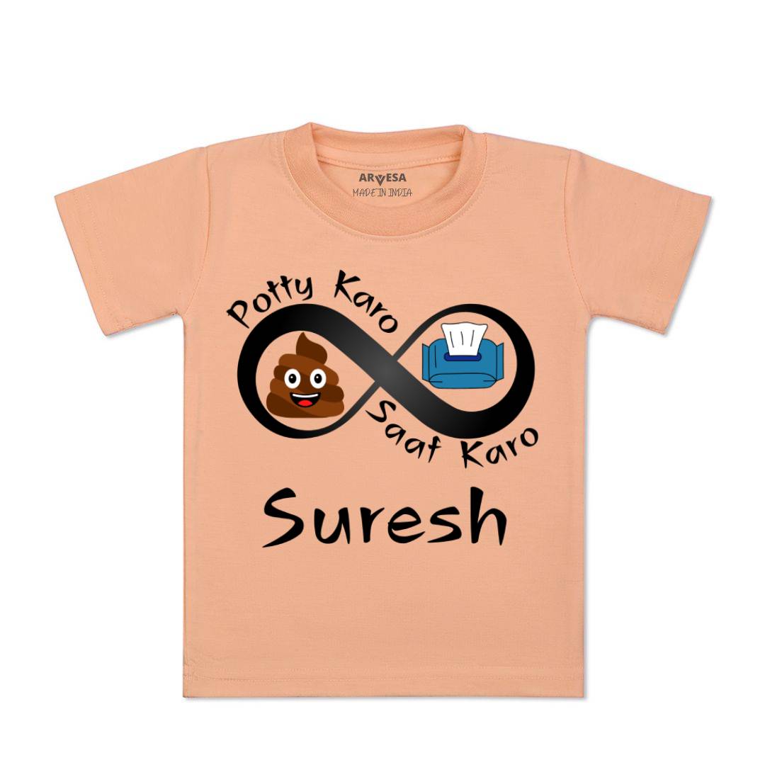 Arvesa Potty Karo Saaf Karo Baby Boy & Girl Dress