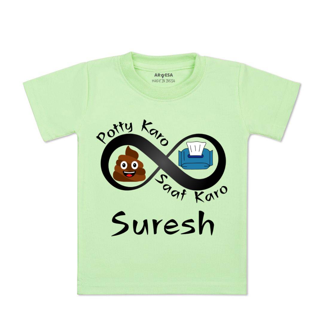 Arvesa Potty Karo Saaf Karo Baby Boy & Girl Dress
