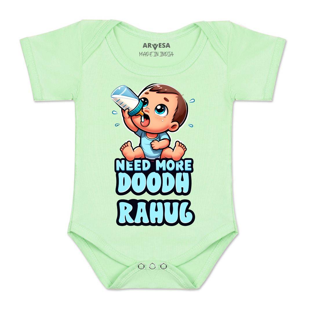 Arvesa Need More Doodh Baby Boy & Girl Dress