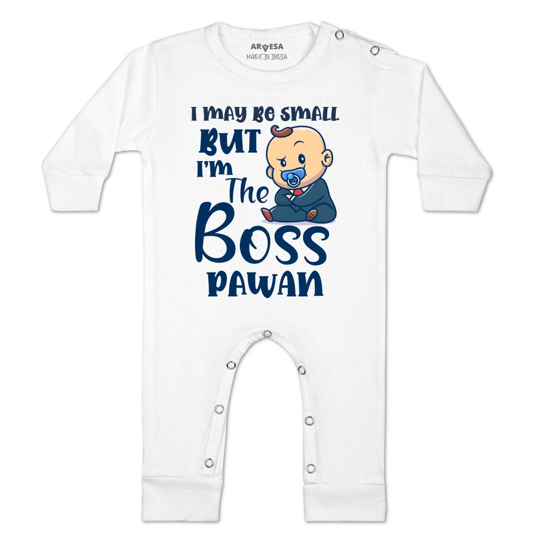 Arvesa I may Be Small But I am Boss Baby Boy & Girl Dress