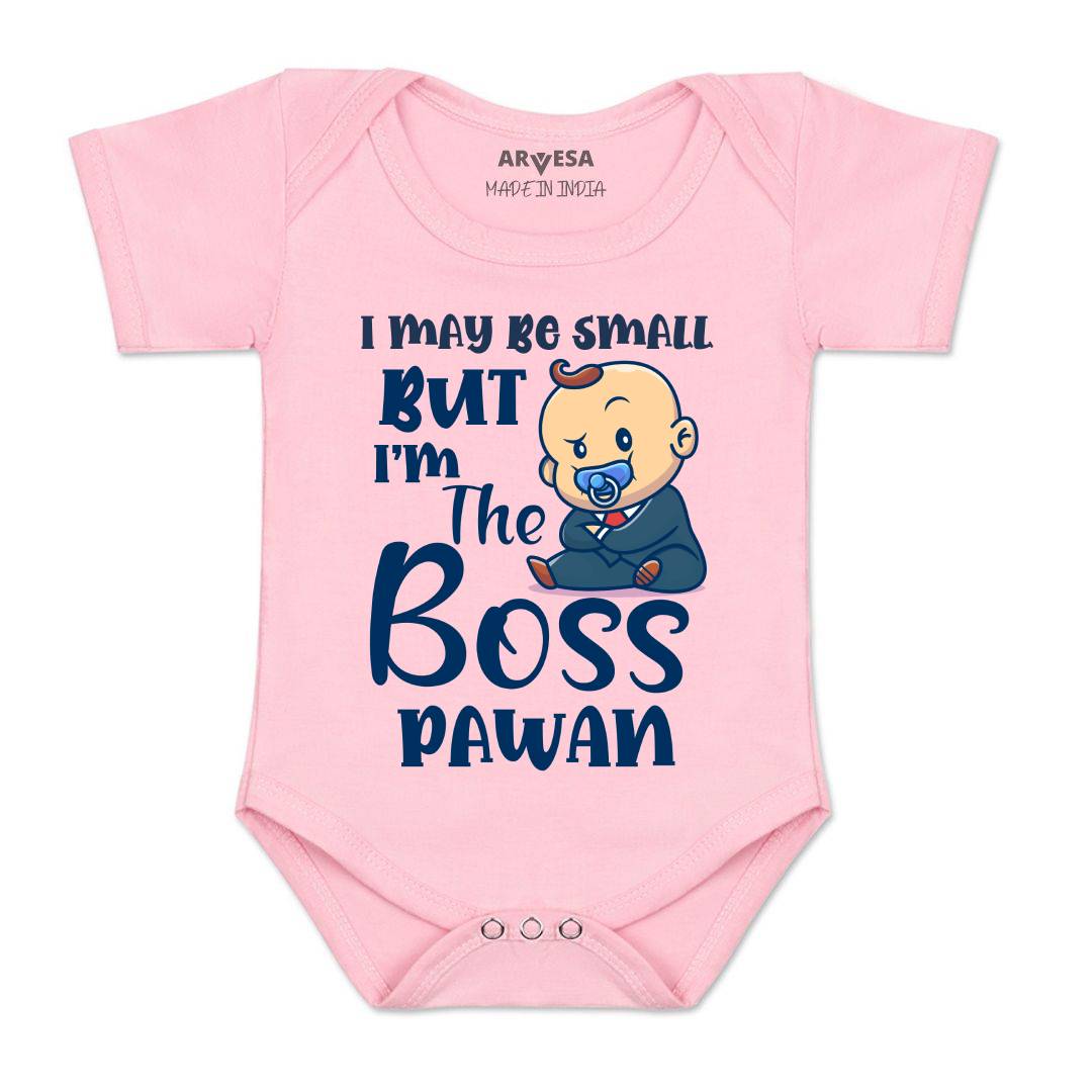 Arvesa I may Be Small But I am Boss Baby Boy & Girl Dress