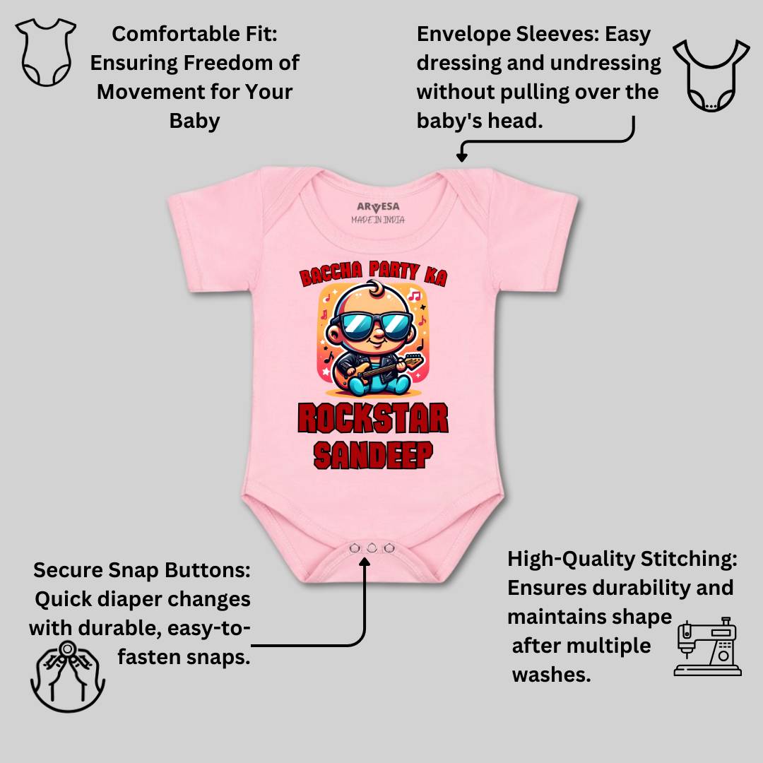 Arvesa Baccha Party Ka Rockstar Baby Boy & Girl Dress