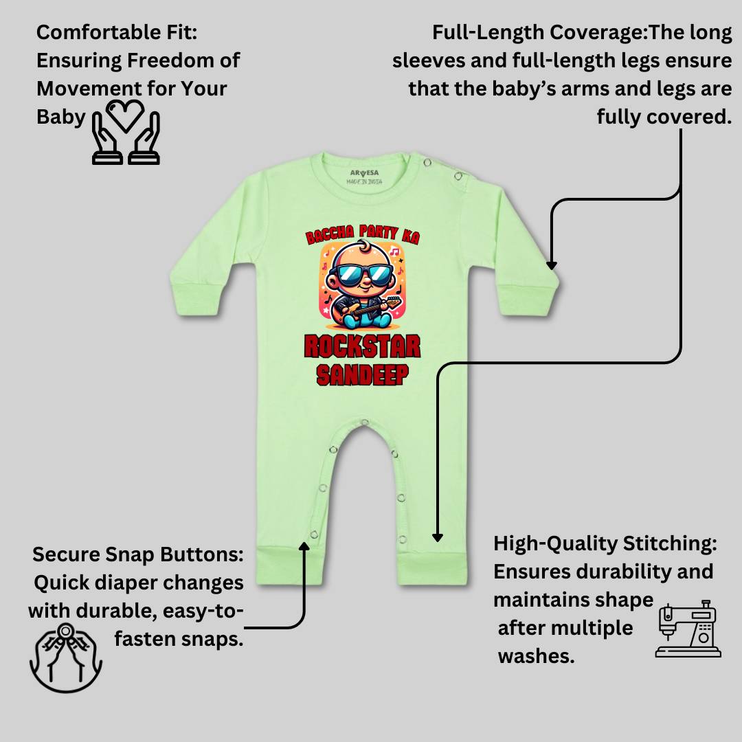 Arvesa Baccha Party Ka Rockstar Baby Boy & Girl Dress