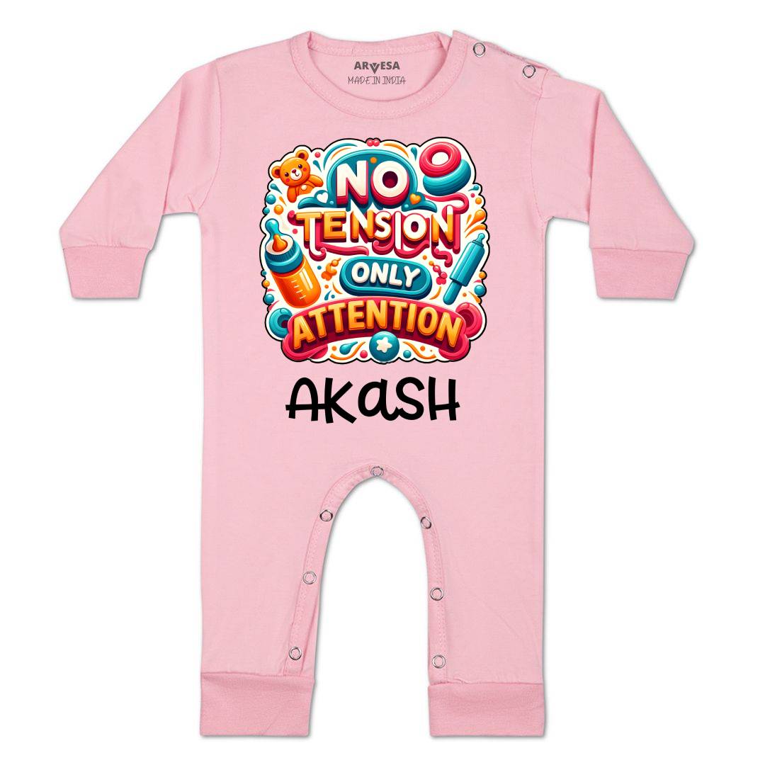 Arvesa No Tension Only Attention Baby Boy & Girl Dress