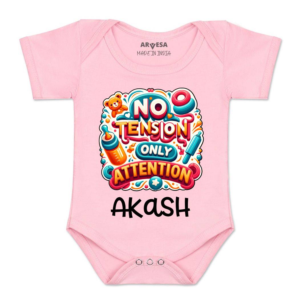 Arvesa No Tension Only Attention Baby Boy & Girl Dress