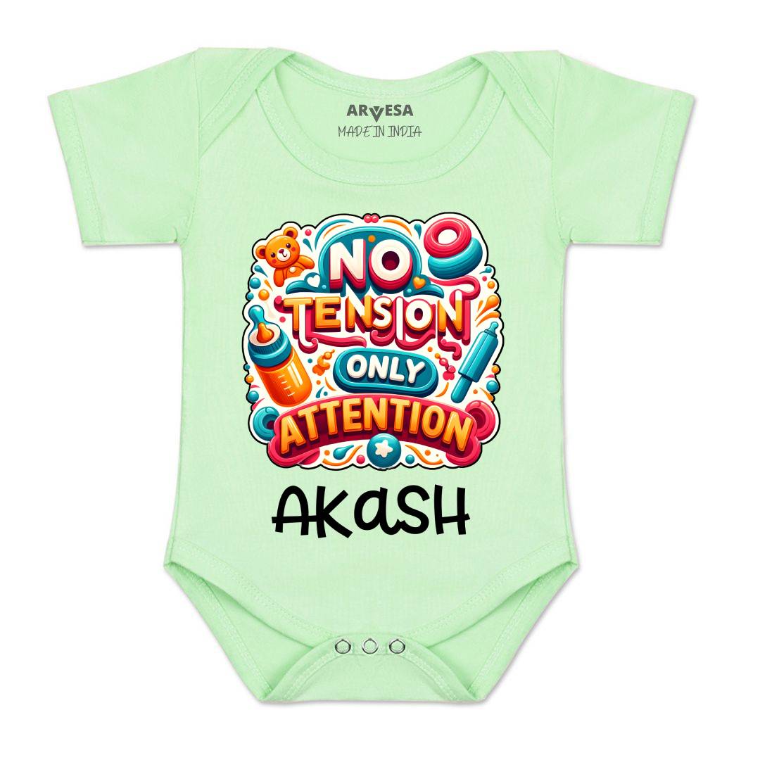 Arvesa No Tension Only Attention Baby Boy & Girl Dress