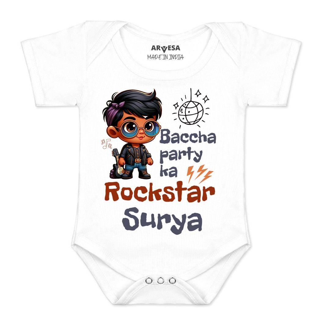 Arvesa Baccha Party Ka Rockstar Baby Boy & Girl Dress