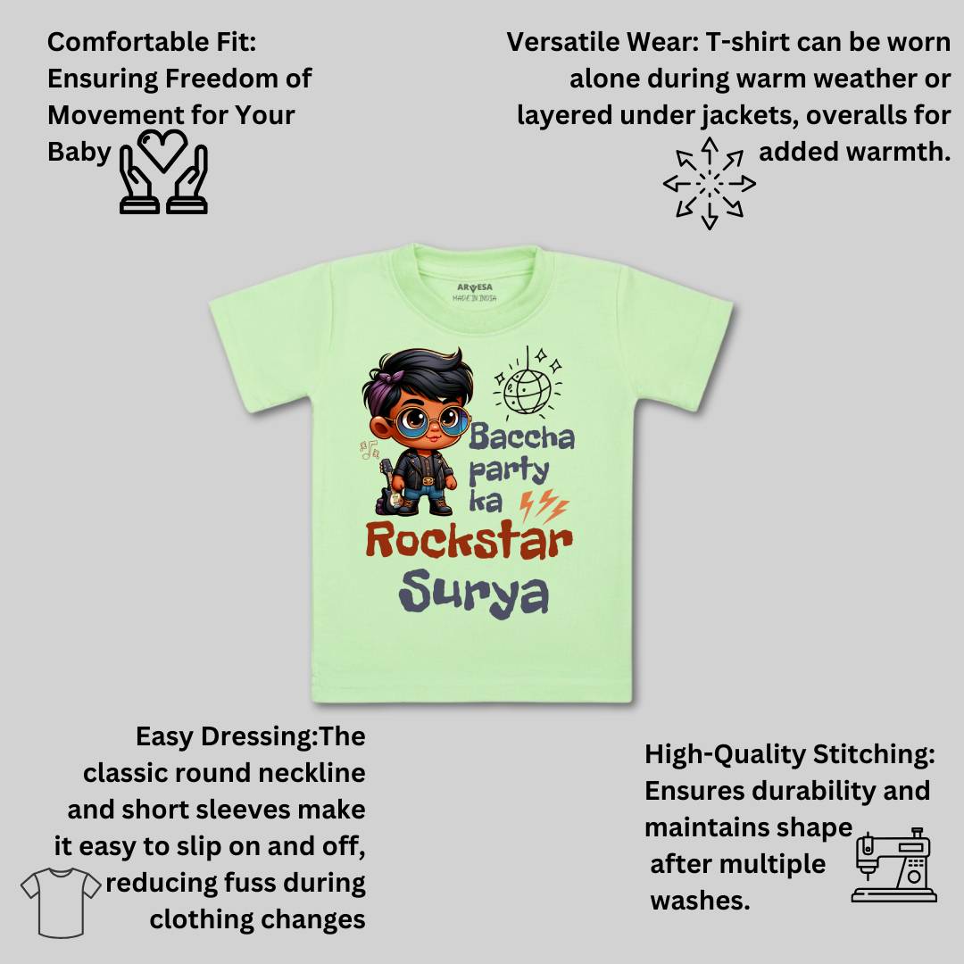 Arvesa Baccha Party Ka Rockstar Baby Boy & Girl Dress
