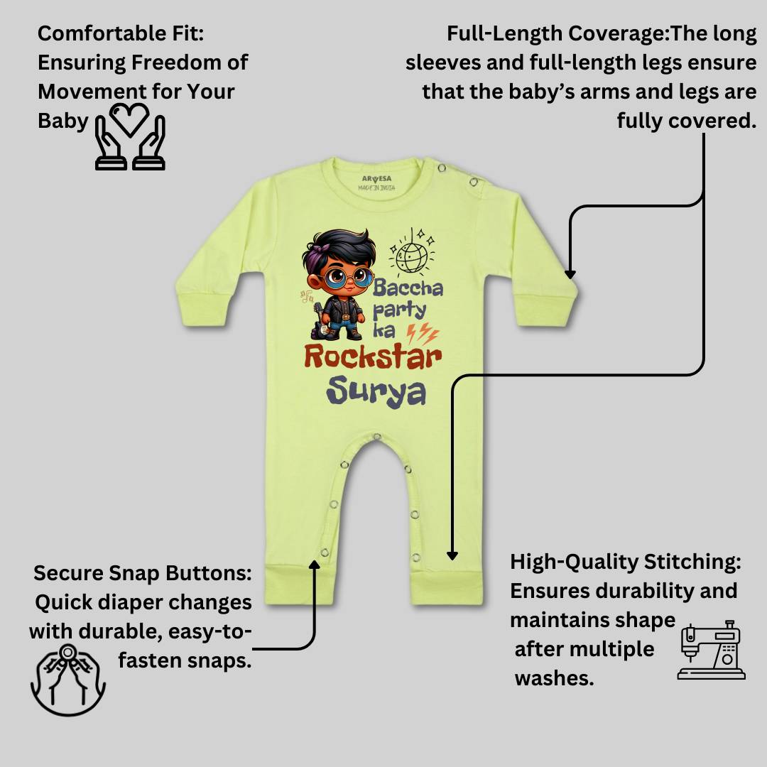 Arvesa Baccha Party Ka Rockstar Baby Boy & Girl Dress