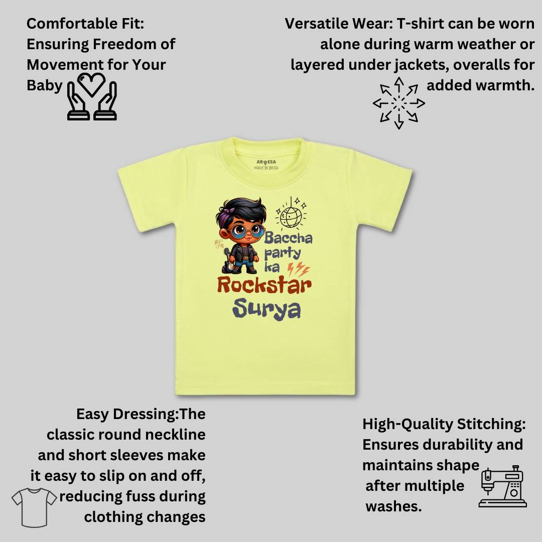 Arvesa Baccha Party Ka Rockstar Baby Boy & Girl Dress