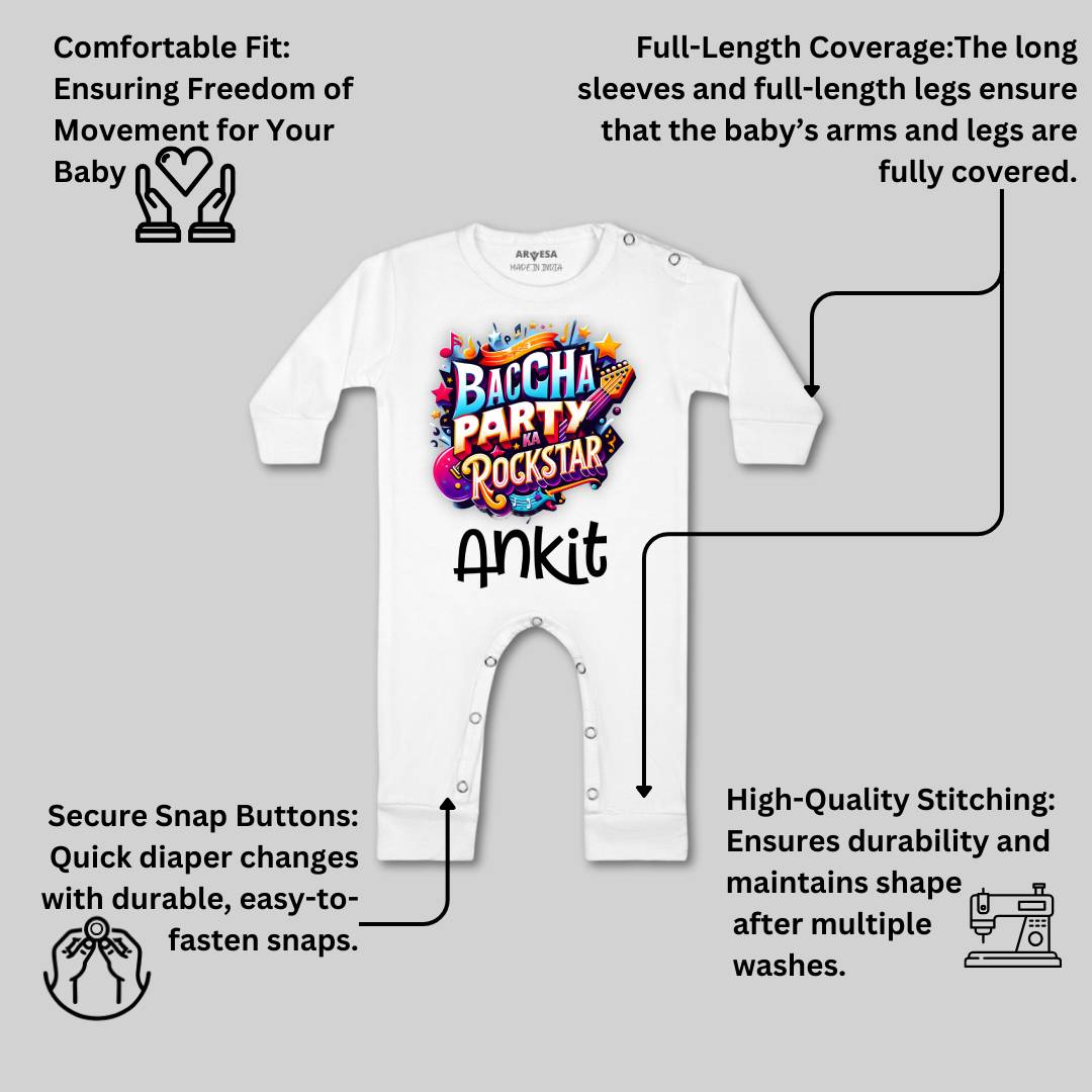 Arvesa Baccha Party Ka Rockstar Baby Boy & Girl Dress