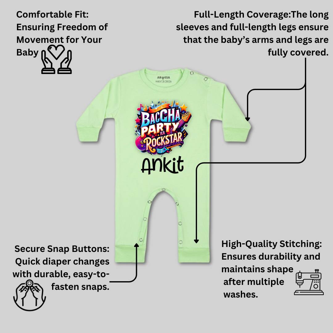 Arvesa Baccha Party Ka Rockstar Baby Boy & Girl Dress