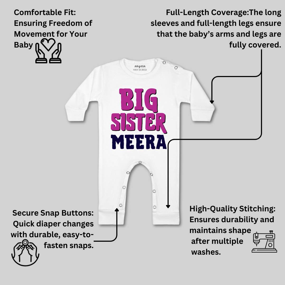 Arvesa Big Sister Baby Boy & Girl Dress