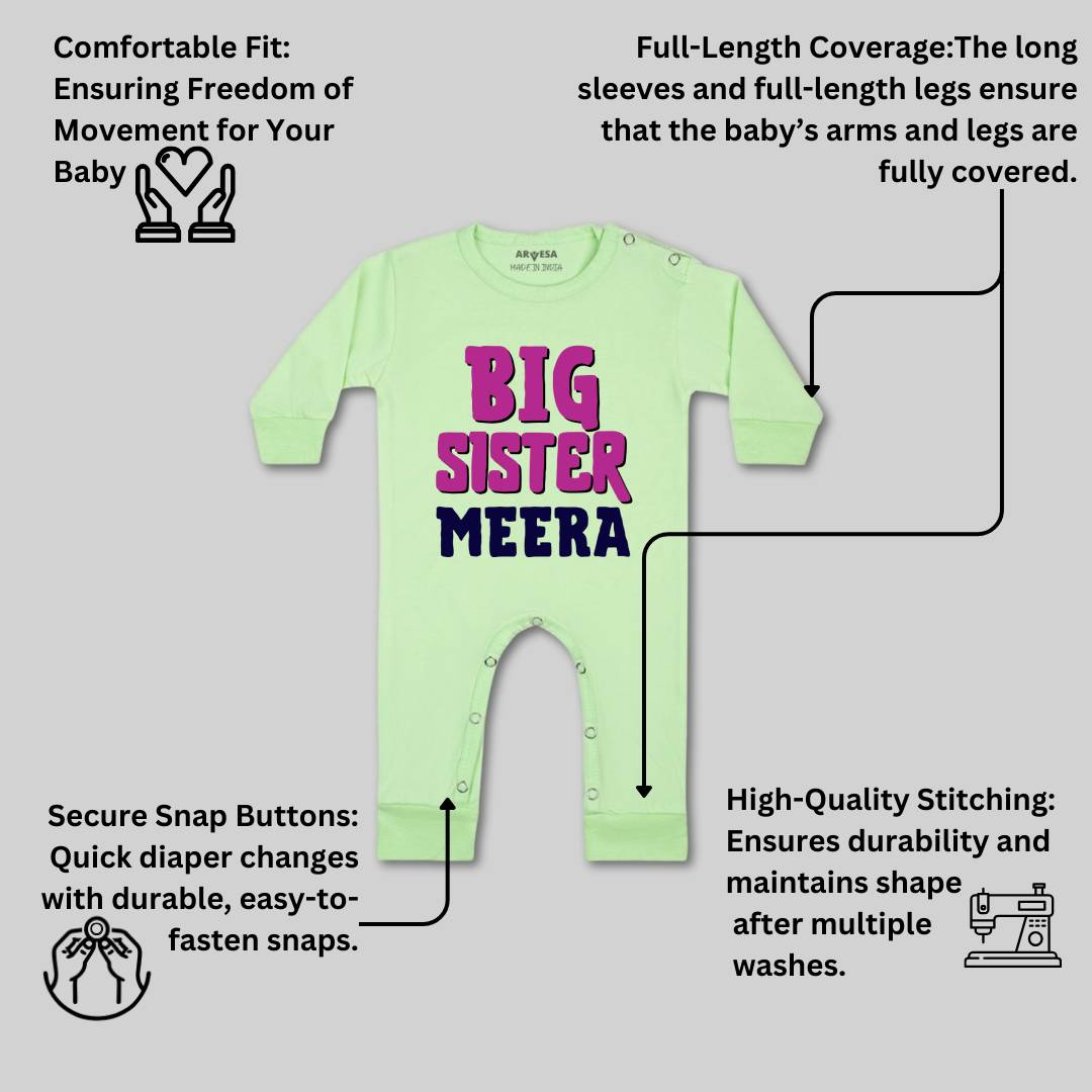 Arvesa Big Sister Baby Boy & Girl Dress