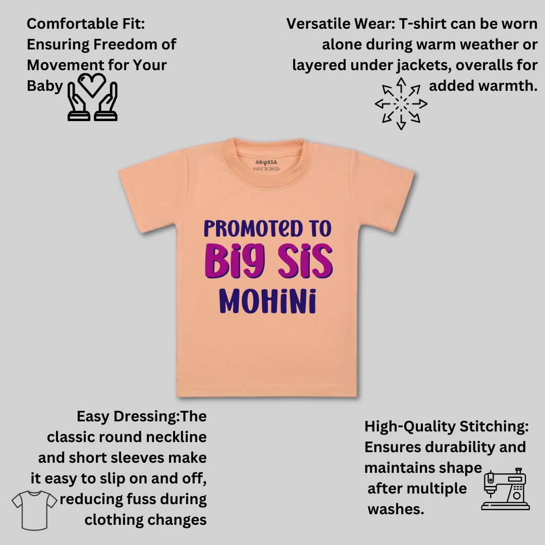 Arvesa Promoted To Big Sis Baby Boy & Girl Dress
