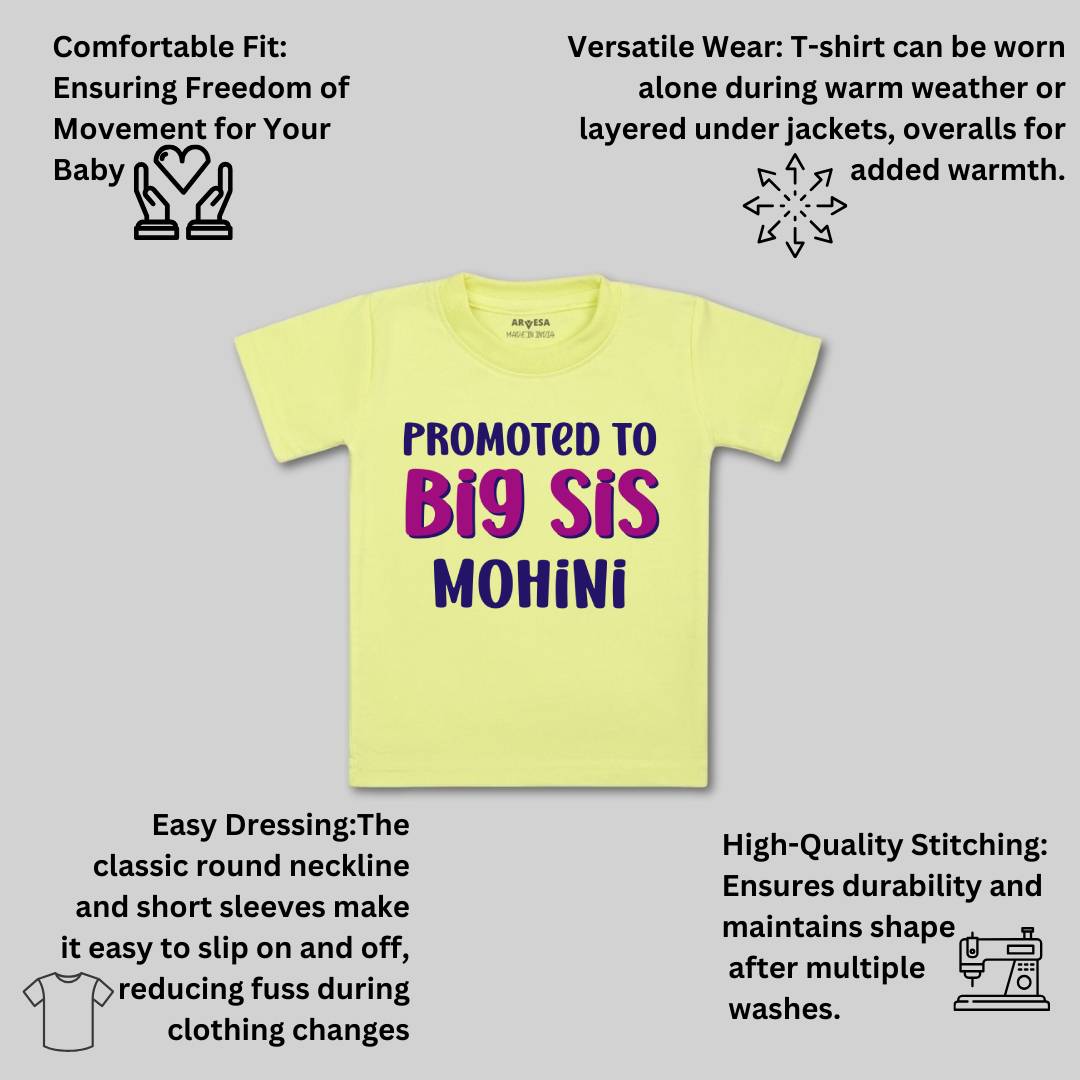 Arvesa Promoted To Big Sis Baby Boy & Girl Dress