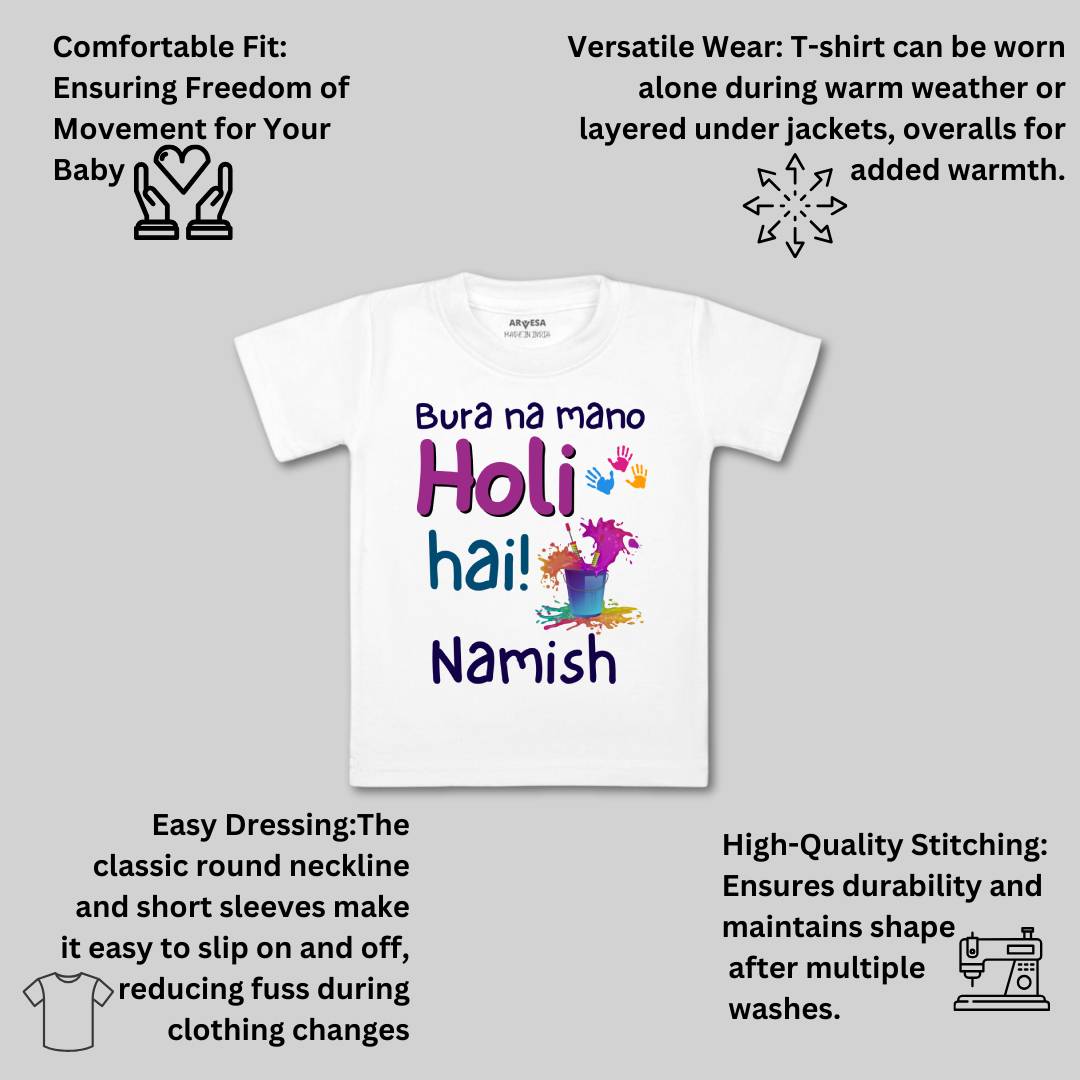 Arvesa Holi Hai Baby Boy & Girl Dress