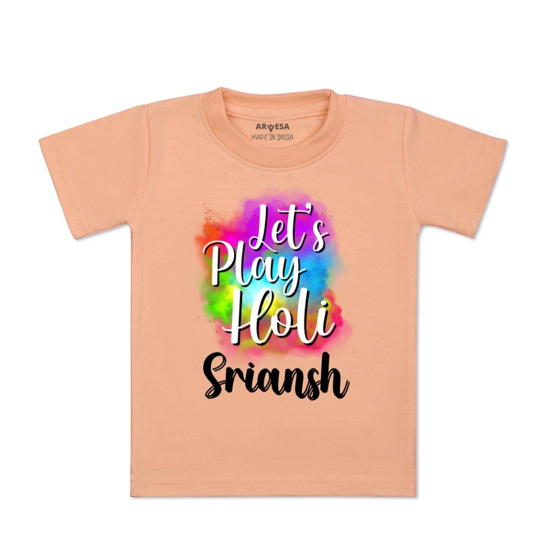 Arvesa Lets Play Holi Baby Boy & Girl Dress