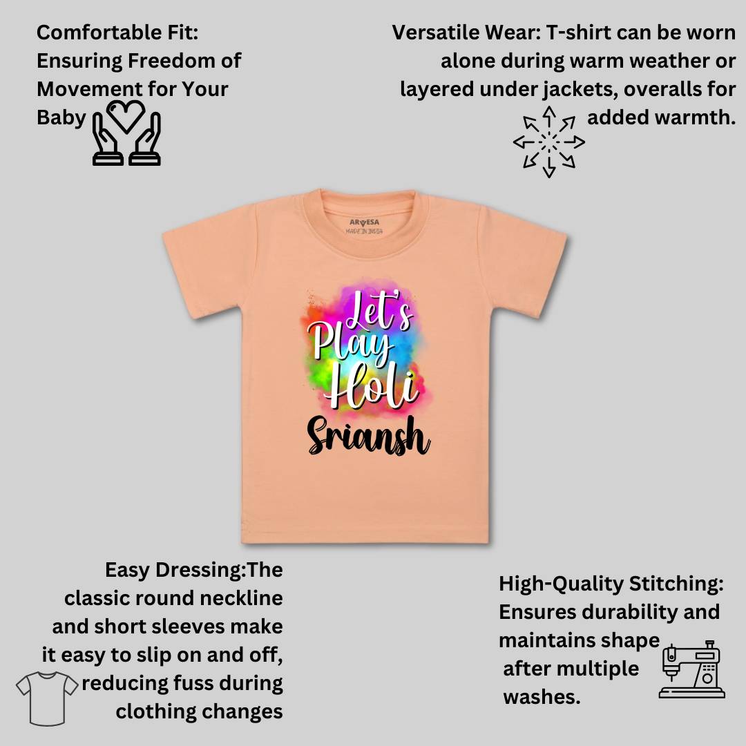 Arvesa Lets Play Holi Baby Boy & Girl Dress